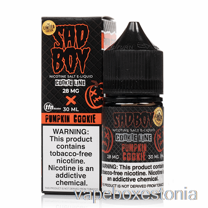 Vape Box Estonia Kõrvitsaküpsis - Sadboy Soolad - 30ml 48mg